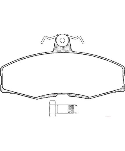 AP Колодки дисковые передние