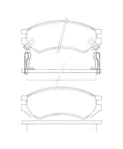 AP Колодки дисковые передние