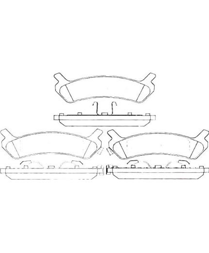 AP Колодки дисковые задние