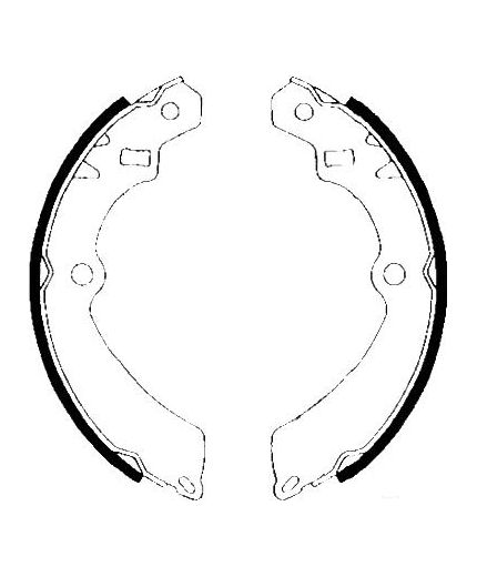AP Колодки барабанные задние