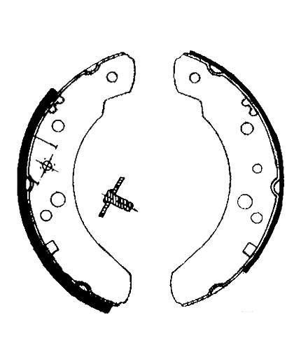 AP Колодки барабанные задние