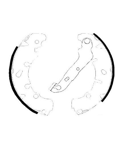 AP Колодки барабанные задние