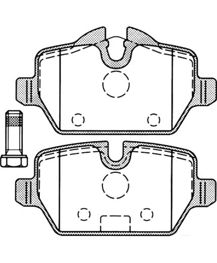 AP Колодки дисковые задние