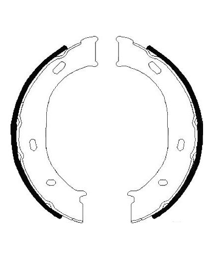 AP Колодки барабанные задние