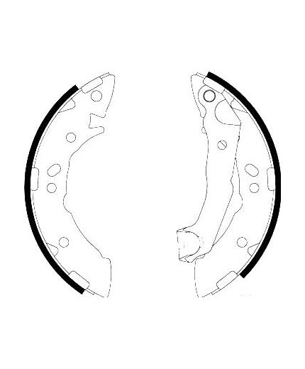 AP Колодки барабанные задние