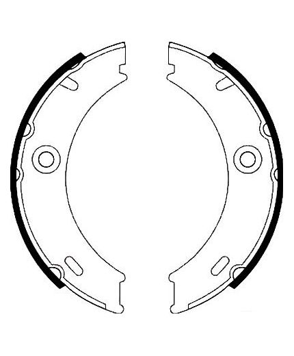AP Колодки барабанные задние