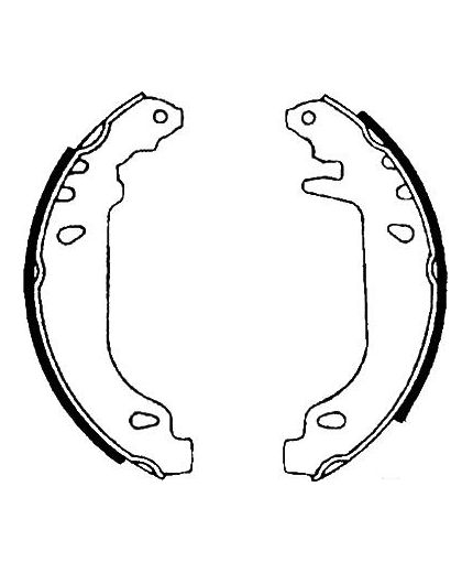 AP Колодки барабанные задние