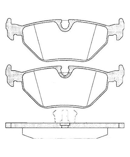 AP Колодки дисковые задние