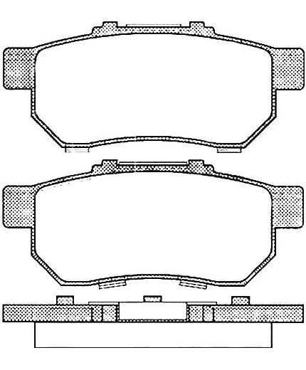 AP Колодки дисковые задние