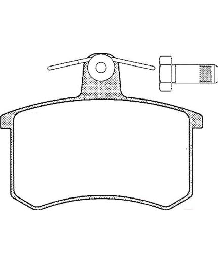 AP Колодки дисковые задние
