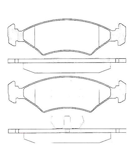AP Колодки дисковые передние