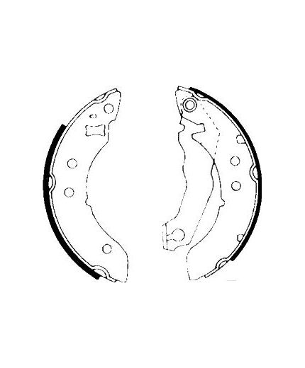 AP Колодки барабанные задние