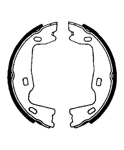 AP Колодки барабанные задние