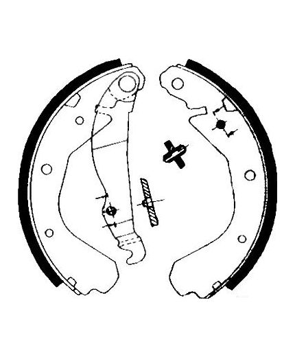 AP Колодки барабанные задние