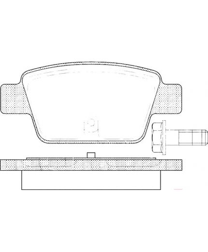 AP Колодки дисковые задние