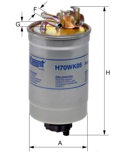 Hengst Фильтр топливный