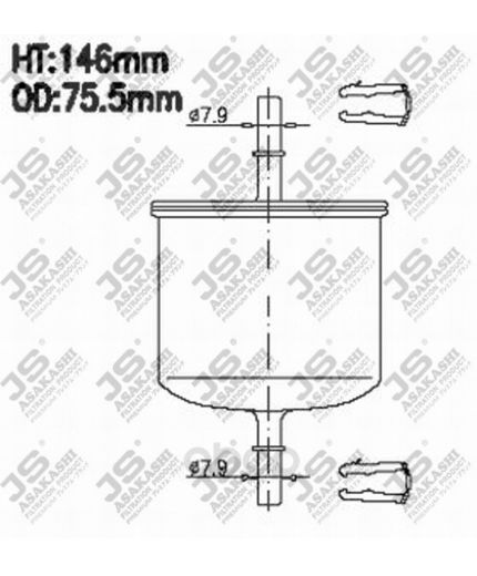 JS Asakashi Фильтр топливный
