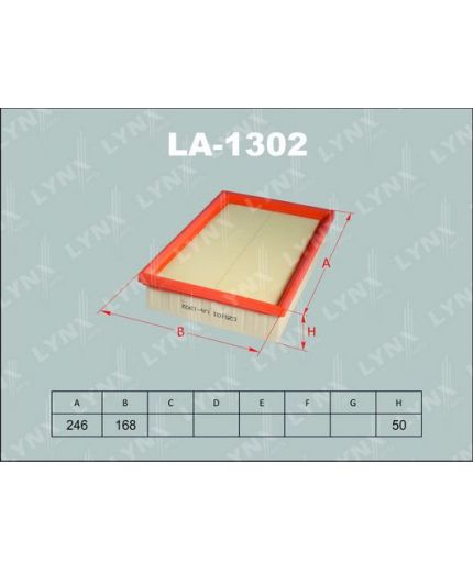 Lynxauto Фильтр воздушный Фото 2
