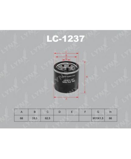 Lynxauto Фильтр масляный