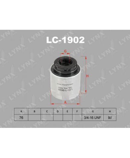 Lynxauto Фильтр масляный Фото 2