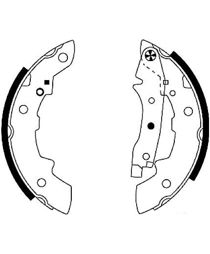 Patron Колодки барабанные задние