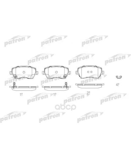 Patron Колодки дисковые передние