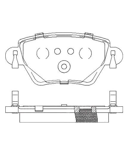 Patron Колодки дисковые задние