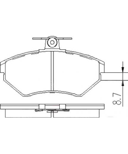 Patron Колодки дисковые передние