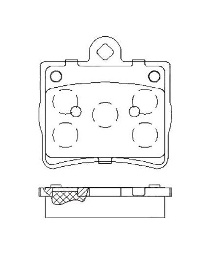 Patron Колодки дисковые задние