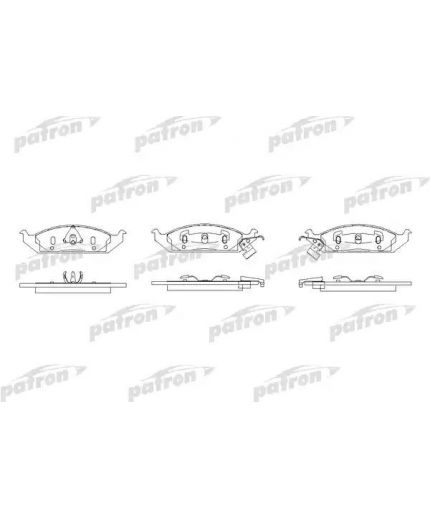 Patron Колодки дисковые передние