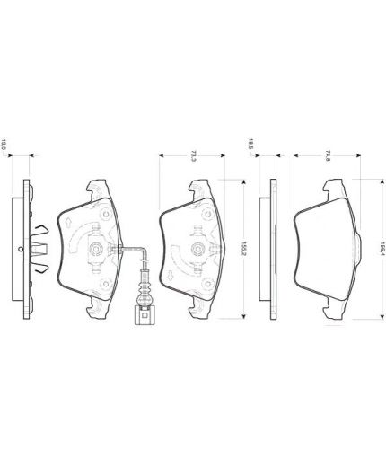 TRW Колодки дисковые передние