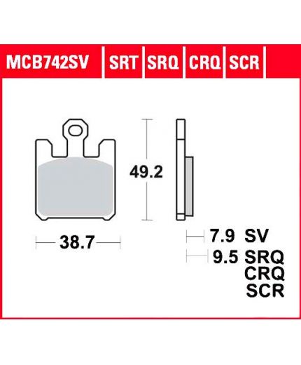 TRW Колодки дисковые передние
