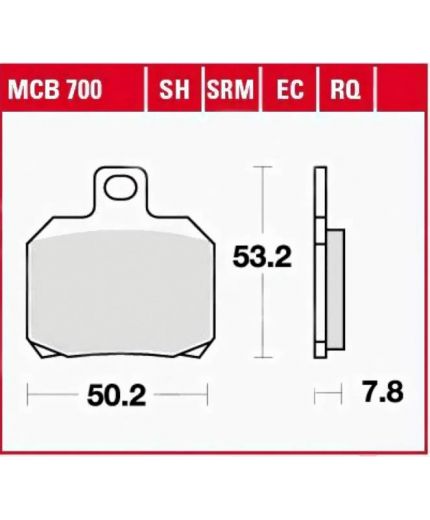 TRW Колодки дисковые задние