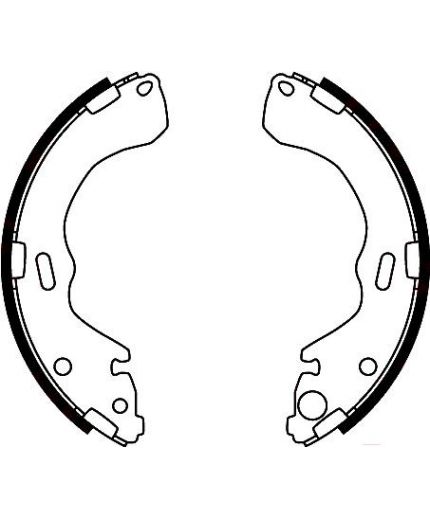 TRW Колодки барабанные задние