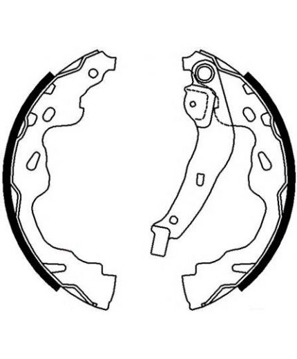 TRW Колодки барабанные задние