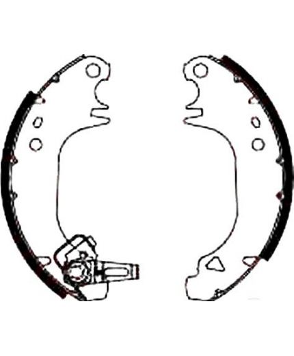 TRW Колодки барабанные задние