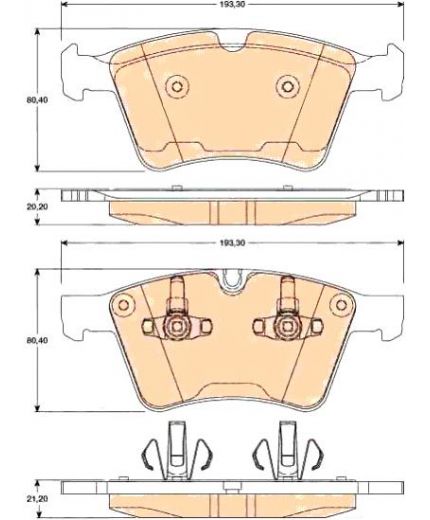 TRW Колодки дисковые