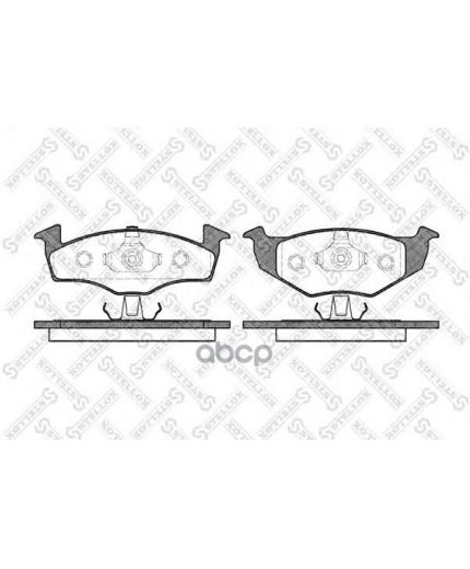 Stellox Колодки дисковые передние, с антискрипящими пластинами