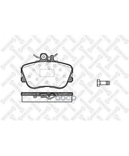 Stellox Колодки дисковые передние, с антискрипящими пластинами