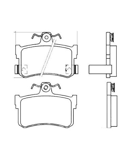 Stellox Колодки дисковые задние
