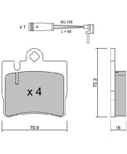 Trusting Колодки дисковые