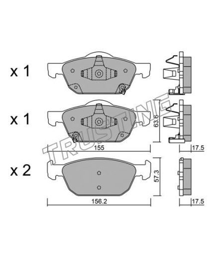 Trusting Колодки дисковые