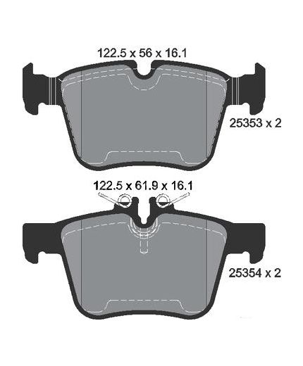 Textar Колодки дисковые задние