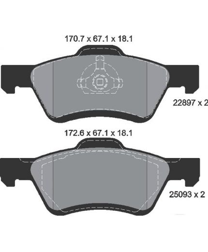 Textar Колодки дисковые передние