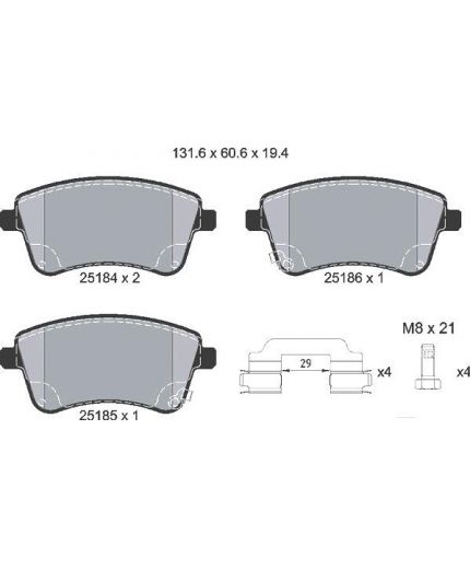 Textar Колодки дисковые