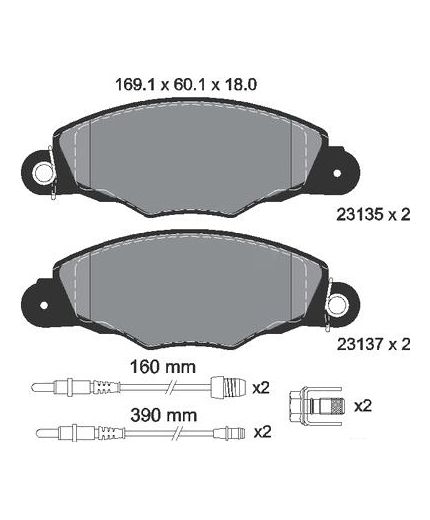 Textar Колодки дисковые