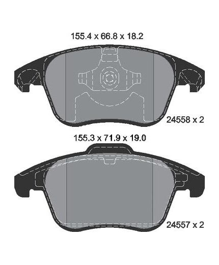 Textar Колодки дисковые передние
