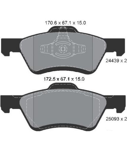 Textar Колодки дисковые передние