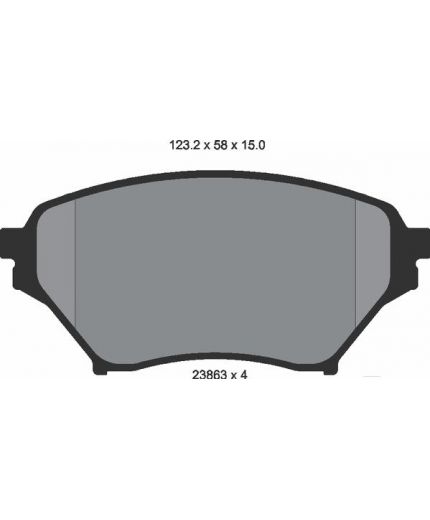 Textar Колодки дисковые передние