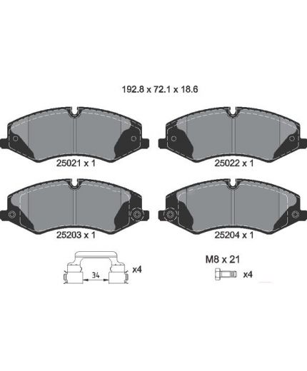 Textar Колодки дисковые